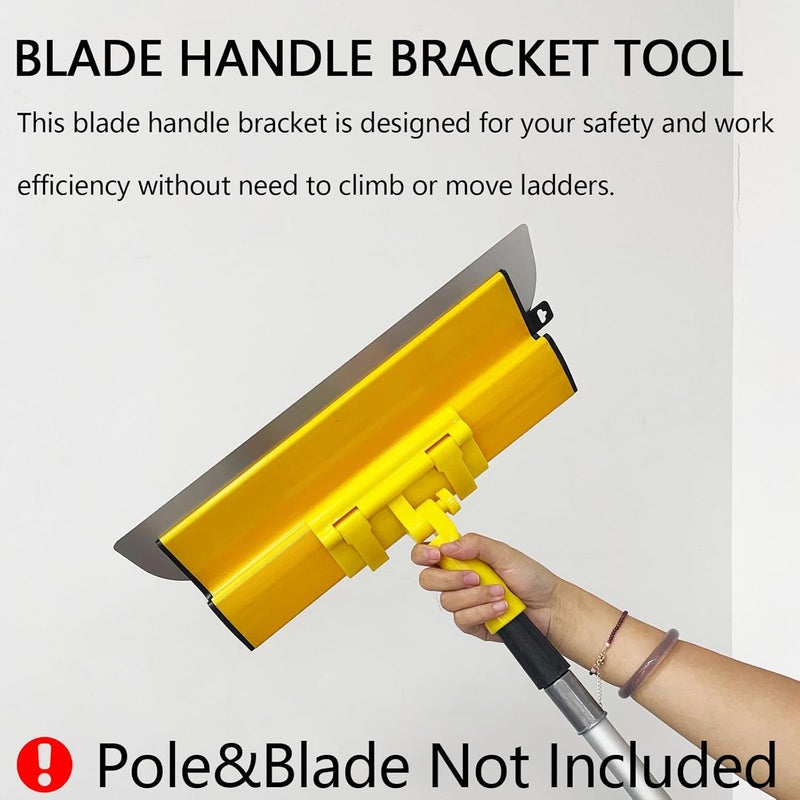 YLTOLOO Drywall Skimming Blade Handle Adapter, Only Compatible with Skimming Blade Tools, 180°Adjustable Blade Handle Bracket Tool - Image 4
